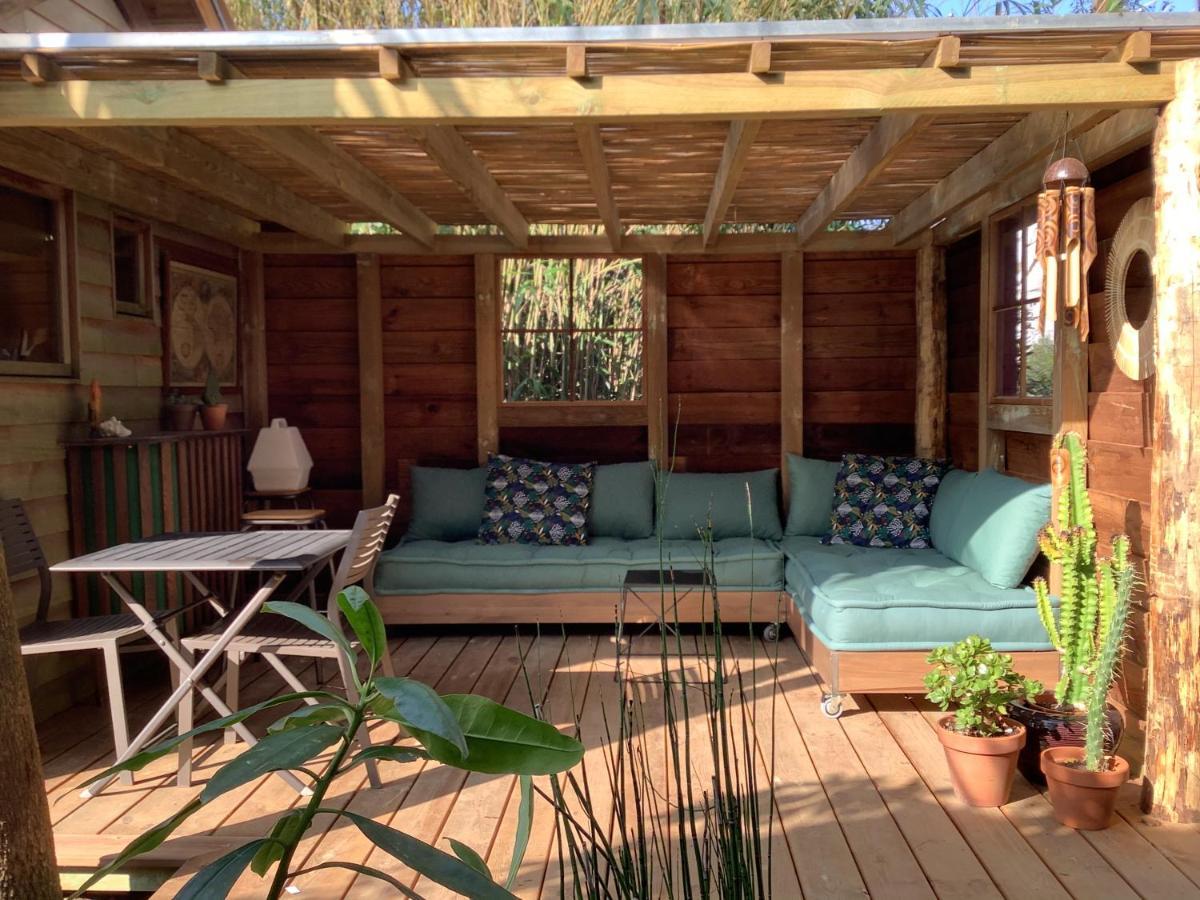 بيدار La Cabane D'Arbolateia Piscine & Spa المظهر الخارجي الصورة